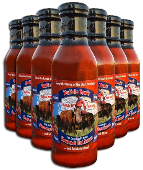 12 Bottles Of Buffalo Tom's Gourmet Hot Sauce